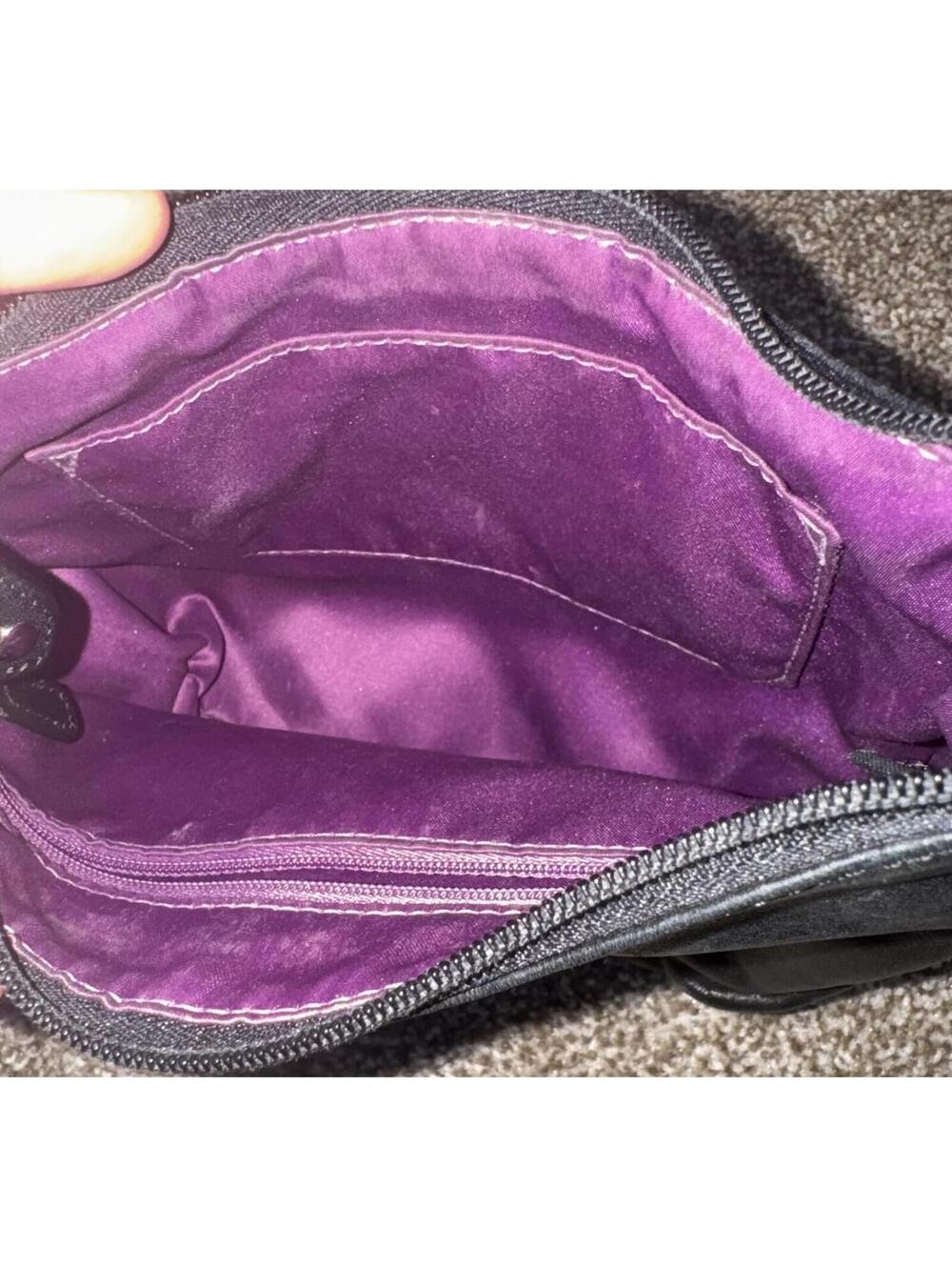 Black Y2K Slouchy Vintage Crossbody Purse Bag - Picture 7 of 9